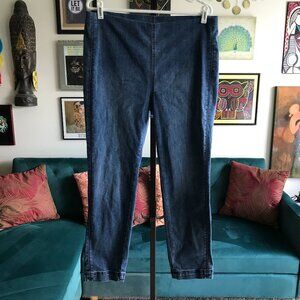 FRANNE GOLDE size XL Blue Stretch Denim Pull-On Legging Jeans Jeggings